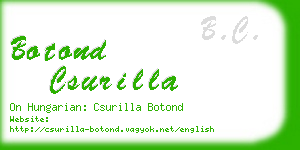 botond csurilla business card